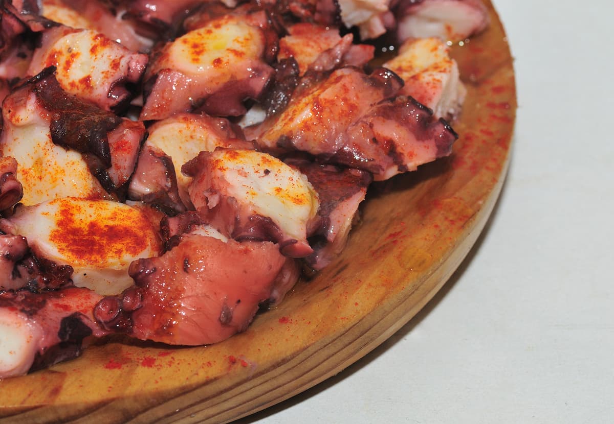 Especialistas platos madera pulpo