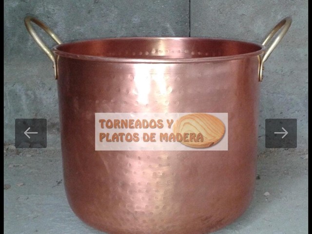 Olla de cobre para pulpo